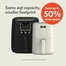 Bella 4-Quart Slim Space-Saving Air Fryer with Ceramic Nonstick Coating