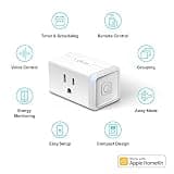Kasa EP25P4 Smart Plug Mini 15A with Energy Monitoring for HomeKit (4-Pack)
