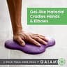 Gaiam Yoga Knee Pad Set 2-Pack Extra Thick 15mm Dense Foam Cushion for Joint Support