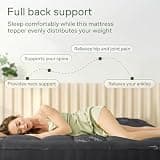 Niagara Sleep Solution Ultra Soft Bamboo Rayon Mattress Topper, Queen Size