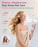 Zibtes High-Speed 160,000 RPM Brushless Hair Dryer with Active Plasma Tech