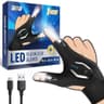 BIIB Rechargeable Dual Ultra-Bright LED Flashlight Gloves for Precision