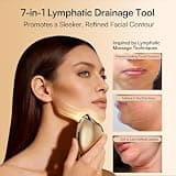 INIA 7-in-1 Red Light Therapy Gua Sha Facial Massager with Thermal and Cryo Mode