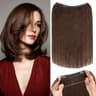 Rich Choices 12-Inch 100% Real Human Halo Extensions for Shorter Hair