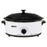 NESCO 4816-14 6-Quart Compact Electric Roaster Oven with Porcelain Cookwell