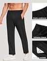 Deyeek Men's Tear Away Post Surgery Pants with Hook and Loop Closures