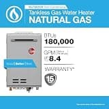 Rheem RTG-84XLN-3 High Efficiency Non-Condensing Outdoor Gas Water Heater