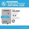 Rheem RTG-84XLN-3 High Efficiency Non-Condensing Outdoor Gas Water Heater