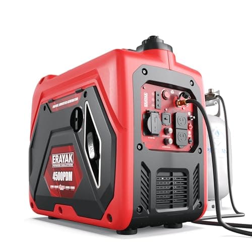 ERAYAK 4500-Watt Dual-Fuel Portable Inverter Generator with Gas Priority System
