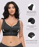 SHAPELLX Wireless Front Closure Posture Bra for Post-Surgical Recovery