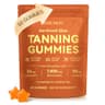 BXRUIAGN Dual-Action Tanning Gummies with L-Tyrosine and Vegan Collagen, Travel Pouch