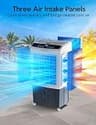 VAGKRI 35-Inch 2800 CFM Evaporative Air Cooler with Bottom Auto-Fill System