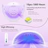 LadyMisty 72W Upgrade UV LED Nail Light with 18 Beads & Temp Protection