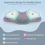 Beslovo Ergonomic High-Density Memory Foam Cervical Neck Pillow for Side Sleepers