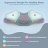 Beslovo Ergonomic High-Density Memory Foam Cervical Neck Pillow for Side Sleepers