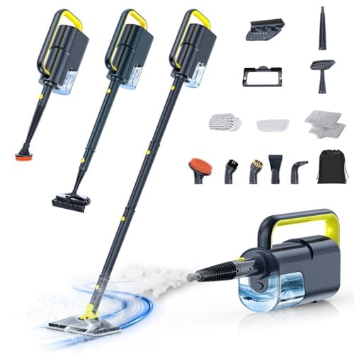 LABIGO 10-in-1 Steam Mop with 10-Second Fast Heat-Up and Auto Shut-Off Safety