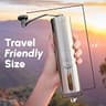 JavaPresse Manual Coffee Grinder with Stainless Steel Body and Ceramic Conical Burrs