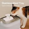 PETLIBRO Battery-Operated Wireless Pump Stainless Steel Cat Water Fountain 2.5L