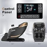 Culanta U1-Black 53-Inch SL-Track Full Body Zero Gravity Massage Chair