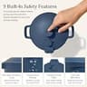 Our Place Dream Cooker 6-Quart Ceramic Nonstick Electric Multi-Cooker, Blue Salt