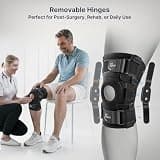 Fit Geno Adjustable Hinged Knee Brace with Removable Aluminum Support