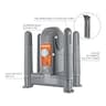 DryGuy Force Dry 4-Port Electric Shoe, Boot, and Garment Gear Dryer System