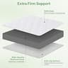 WEUP 3-Inch Extra Firm Bamboo Charcoal Mattress Topper, Queen Configuration