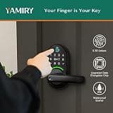 Yamiry Fingerprint Smart Door Knob with Keypad and 5-in-1 Keyless Entry