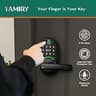 Yamiry Fingerprint Smart Door Knob with Keypad and 5-in-1 Keyless Entry