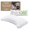 Coop Home Goods Original Crescent Adjustable Memory Foam Bed Pillow, Queen