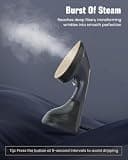 BEAUTURAL 2-in-1 Handheld Clothes Steamer and Iron with Ceramic Heating