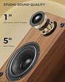 Active Stereo Bookshelf Speakers 36W RMS with Bluetooth 5.4 and AUX Input