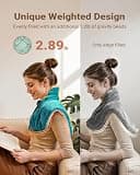 iDOO Graphene-Infused Weighted Electric Heating Pad for Neck, Shoulder, and Back Pain