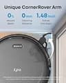 eufy C10 Low-Profile Robot Vacuum with Corner Rover Arm and Self-Emptying Station