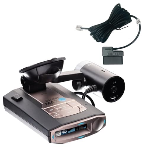Escort MAX 360c Radar Detector & M2 Smart 1080p Dash Cam with OBDII Hardwire Kit