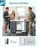 EUHOMY CIM-Series Under-Counter Ice Maker with Built-In Drain Pump, 100 Lbs
