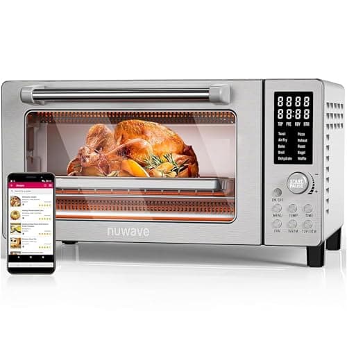 Nuwave Bravo 10-in-1 Air Fryer Toaster Smart Convection Oven 21-Quart