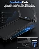 WELLFIT Auto Incline Heavy-Duty Treadmill for Plus-Sized Athletes, 500 lbs