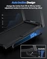 WELLFIT Auto Incline Heavy-Duty Treadmill for Plus-Sized Athletes, 500 lbs