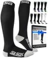 SB SOX Firm Graduated Support Compression Socks for Men & Women (20-30 mmHg)