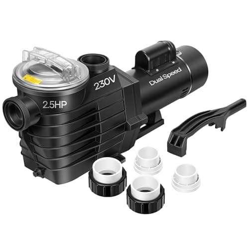 VIVOHOME 2.5 HP Dual-Speed 230V High-Lift In-Ground Pool Pump with Strainer Basket
