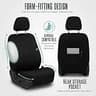 FH Group Universal Washable Cloth Full Seat Covers for SUVs and Sedans