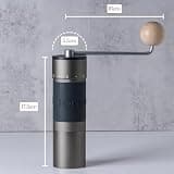 KINGrinder K6 Manual Hand Coffee Grinder with Heptagonal Steel Burrs