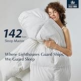 Pacific Coast King Extra Fluffy Feather & Down Fiber Comforter, Baffle Box