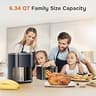 Simple Deluxe 12-in-1 Air Fryer with 6.34-Quart Capacity & Visible Window