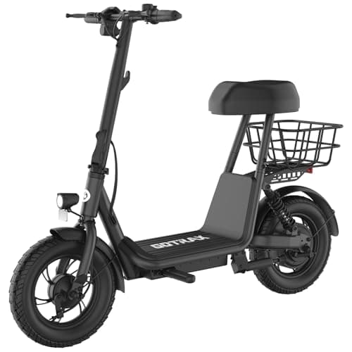 Gotrax A5 Mid-Sized Seated Electric Scooter, 550W Peak Motor, Cargo Versatility