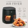 WILLOW Eco Series 6-in-1 Compact Air Fryer with Non-Toxic Glass Cook Basket