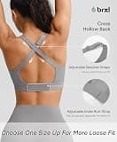 BRXL Front Closure High Impact Padded Sports Bra with Adjustable Straps
