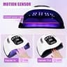 Wisdompark 320W UV LED Nail Lamp with 72 Beads and 4 Timers for Fast Curing