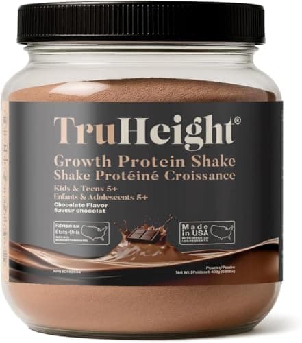 TruHeight Growth Protein Shake, Chocolate Milk Flavor with 16g Protein